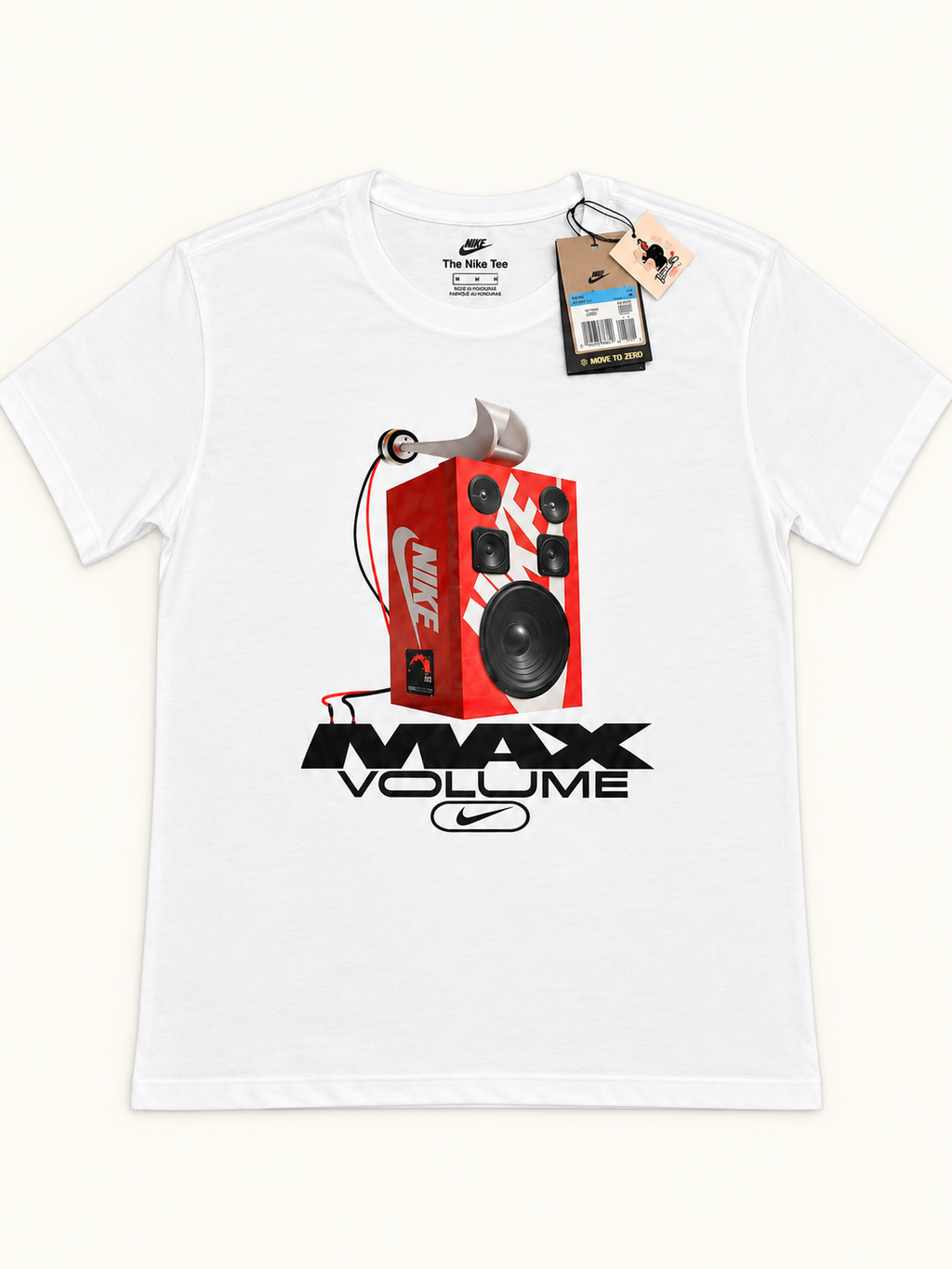 Nike Sportswear Max90 “Max Volume” T-Shirt – White – Medium