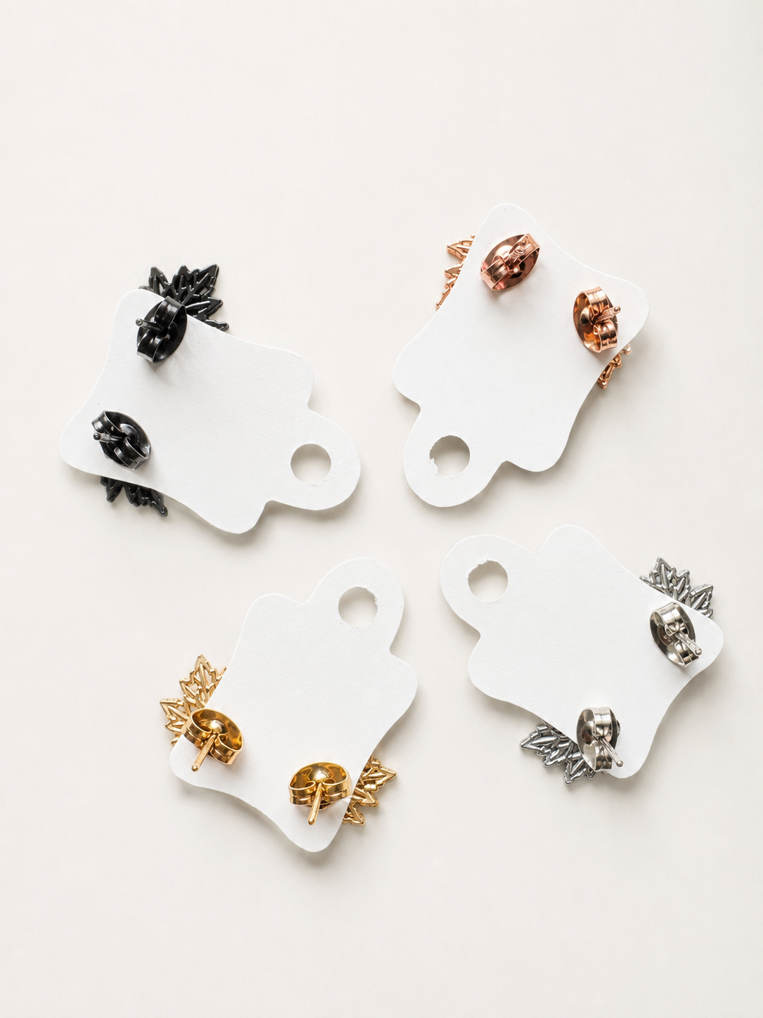 Autumn Maple Leaf Stud Earrings – 4 Colours | Fab Gift 🎁