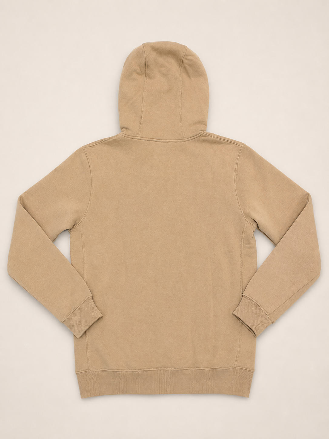 Nike Club Fleece Men’s Pullover Hoodie – Khaki – Cream - Small
