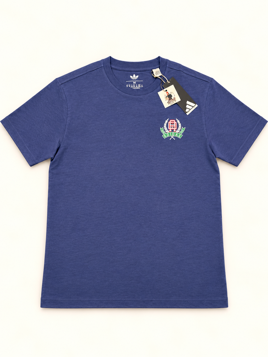 Adidas Originals Crest Graphic T-Shirt – Blue | Men's M & L