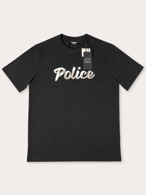883 Police Logo T-Shirt – Black – Large