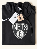 Nike Brooklyn Nets NBA Club Pullover Hoodie – Black – Small