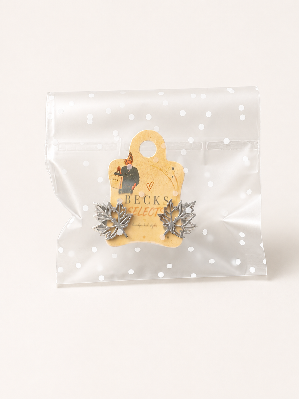 Autumn Maple Leaf Stud Earrings – 4 Colours | Fab Gift 🎁