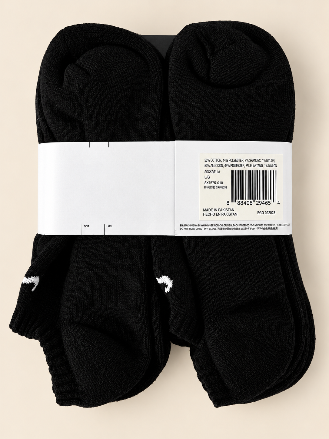 Nike Everyday Cushioned Dri-FIT No-Show Socks – Black – 6 Pack