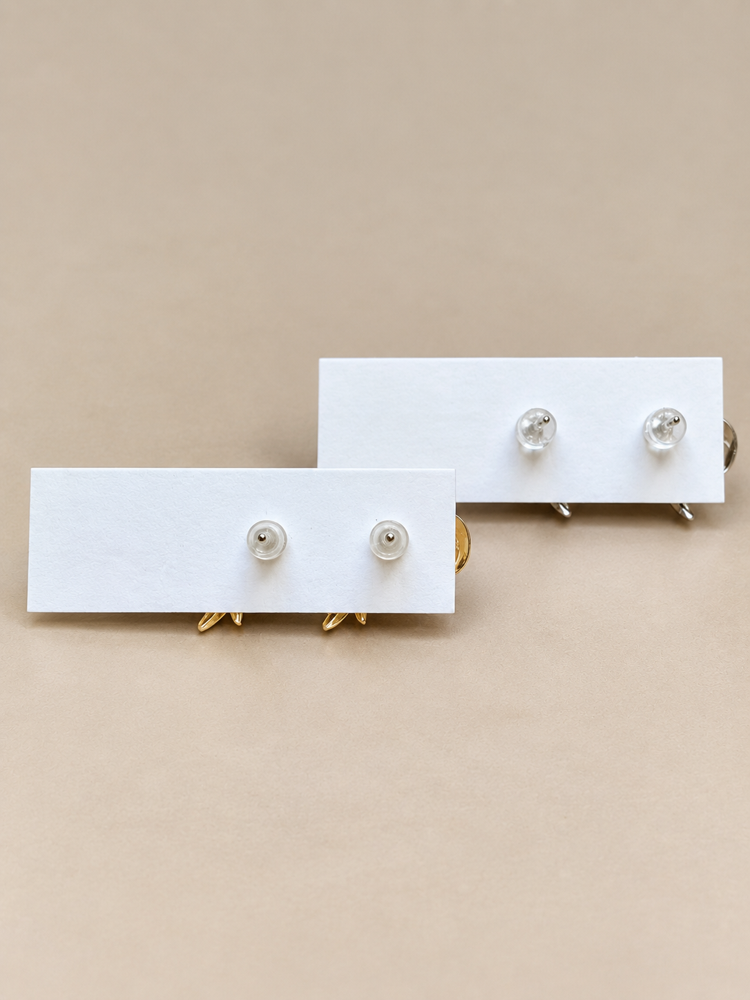 Statement Bow Stud Earrings – Gold & Silver Tone