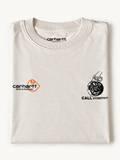 Carhartt WIP Racing Graphic Long Sleeve T-Shirt – Cream – Large