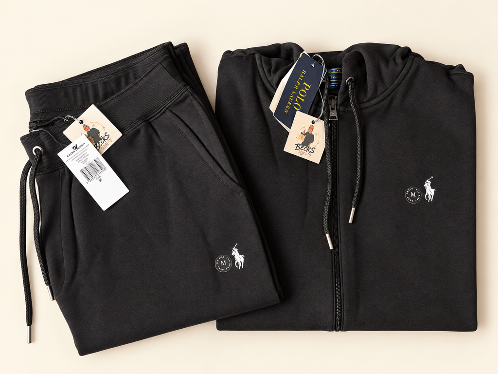Polo Ralph Lauren Core Replen Full Tracksuit – Black – Medium