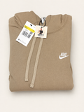 Nike Club Fleece Men’s Pullover Hoodie – Khaki – Cream - Small