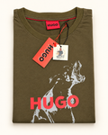 HUGO Men’s Dog Graphic Logo T-Shirt