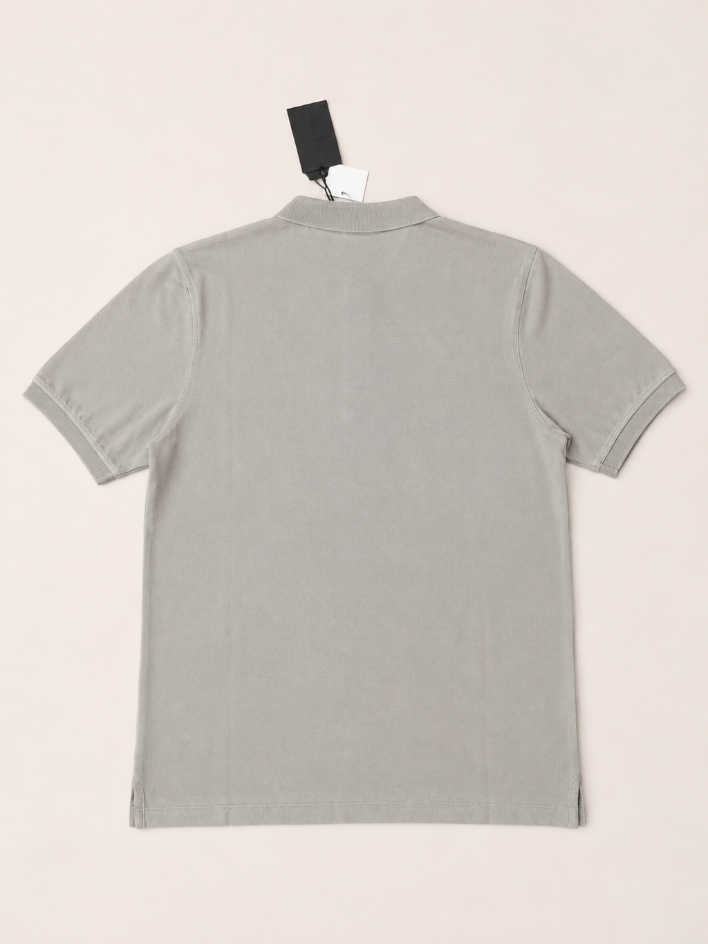 AllSaints Light Grey Polo Shirt – Men’s Medium – BNWT