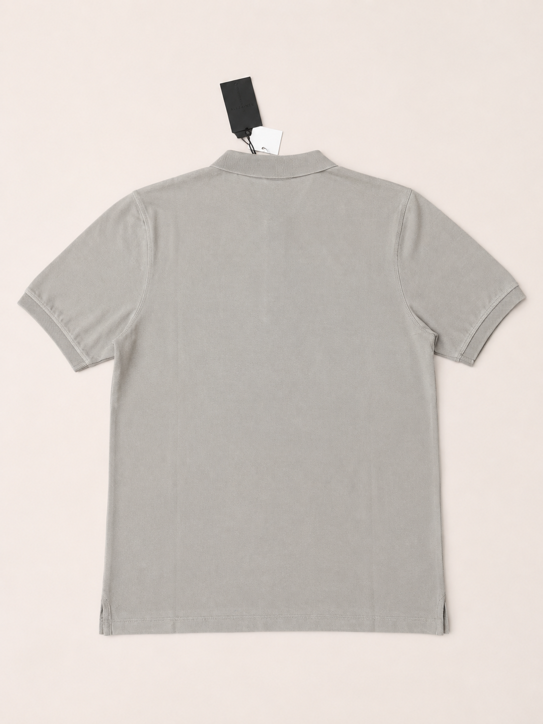AllSaints Light Grey Polo Shirt – Men’s Medium – BNWT