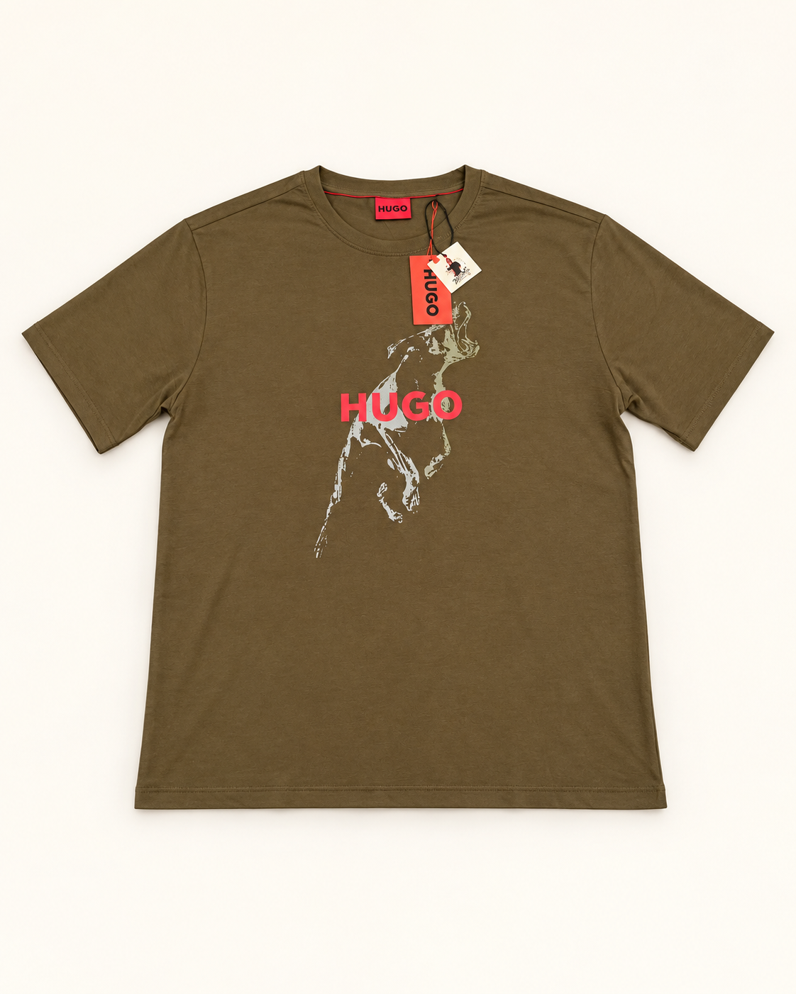 HUGO Men’s Dog Graphic Logo T-Shirt