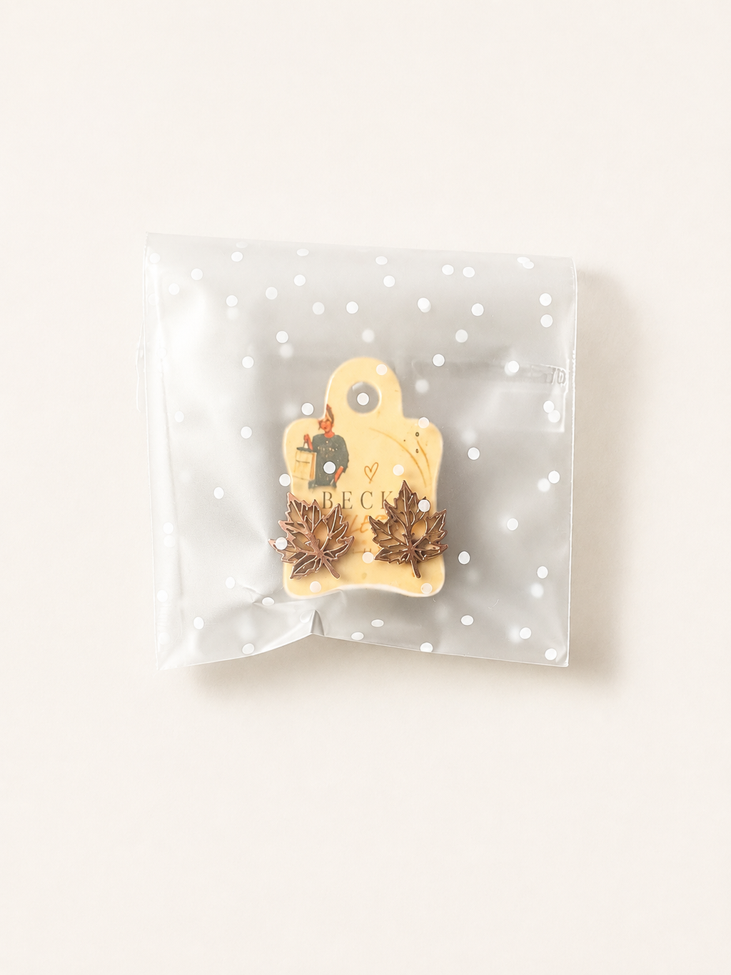 Autumn Maple Leaf Stud Earrings – 4 Colours | Fab Gift 🎁