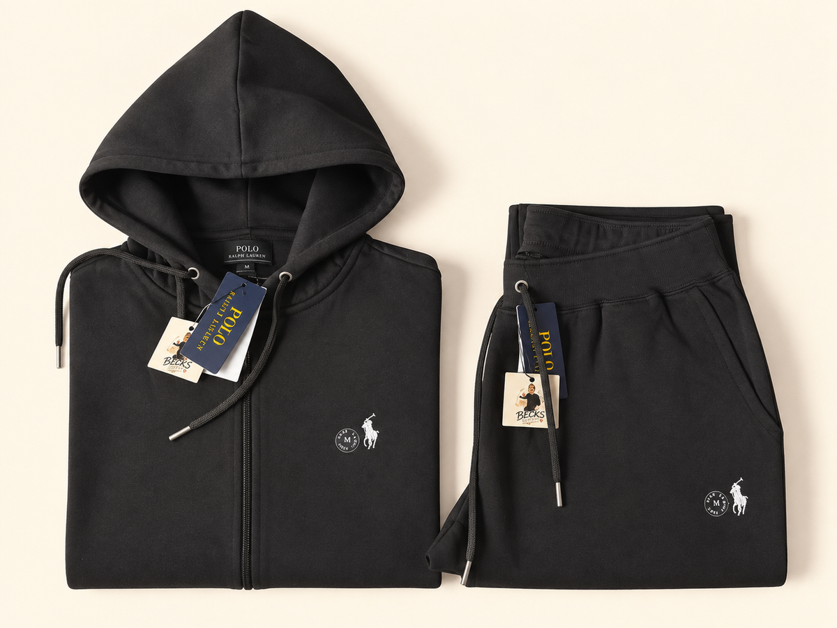Polo Ralph Lauren Core Replen Full Tracksuit – Black – Medium