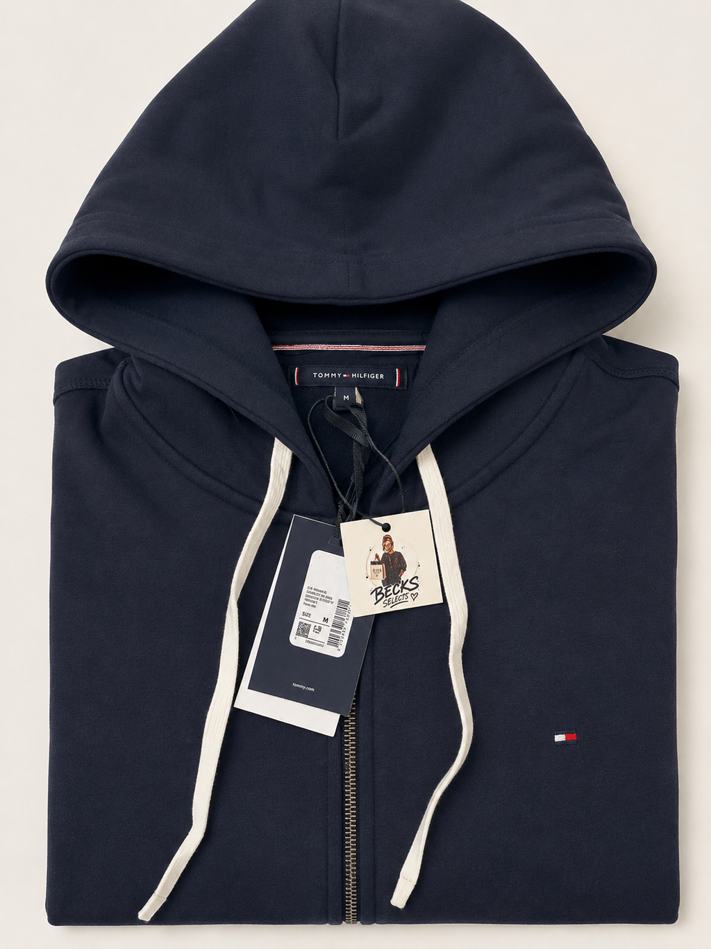 Tommy Hilfiger Men's Medium Navy Zip Hoodie Jacket - BNWT
