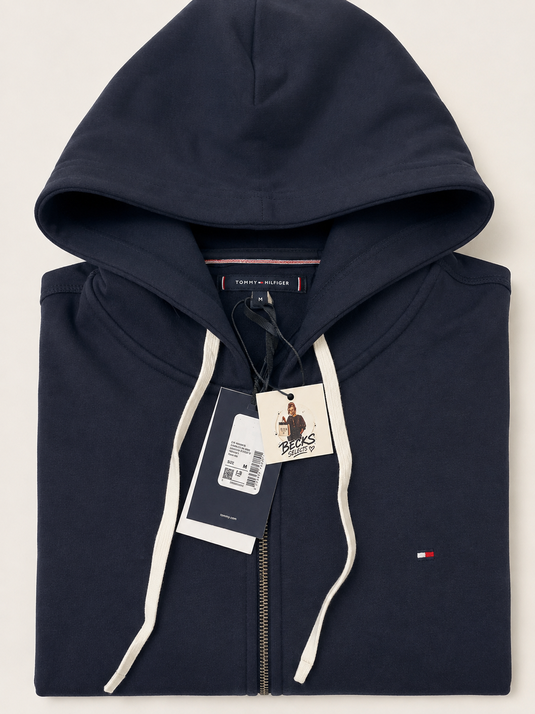 Tommy Hilfiger Men's Medium Navy Zip Hoodie Jacket - BNWT