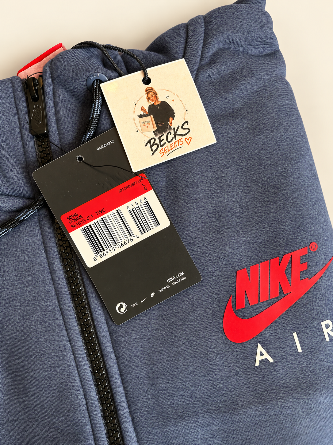 Nike Air Colour Block Full Tracksuit Set – Blue/Grey