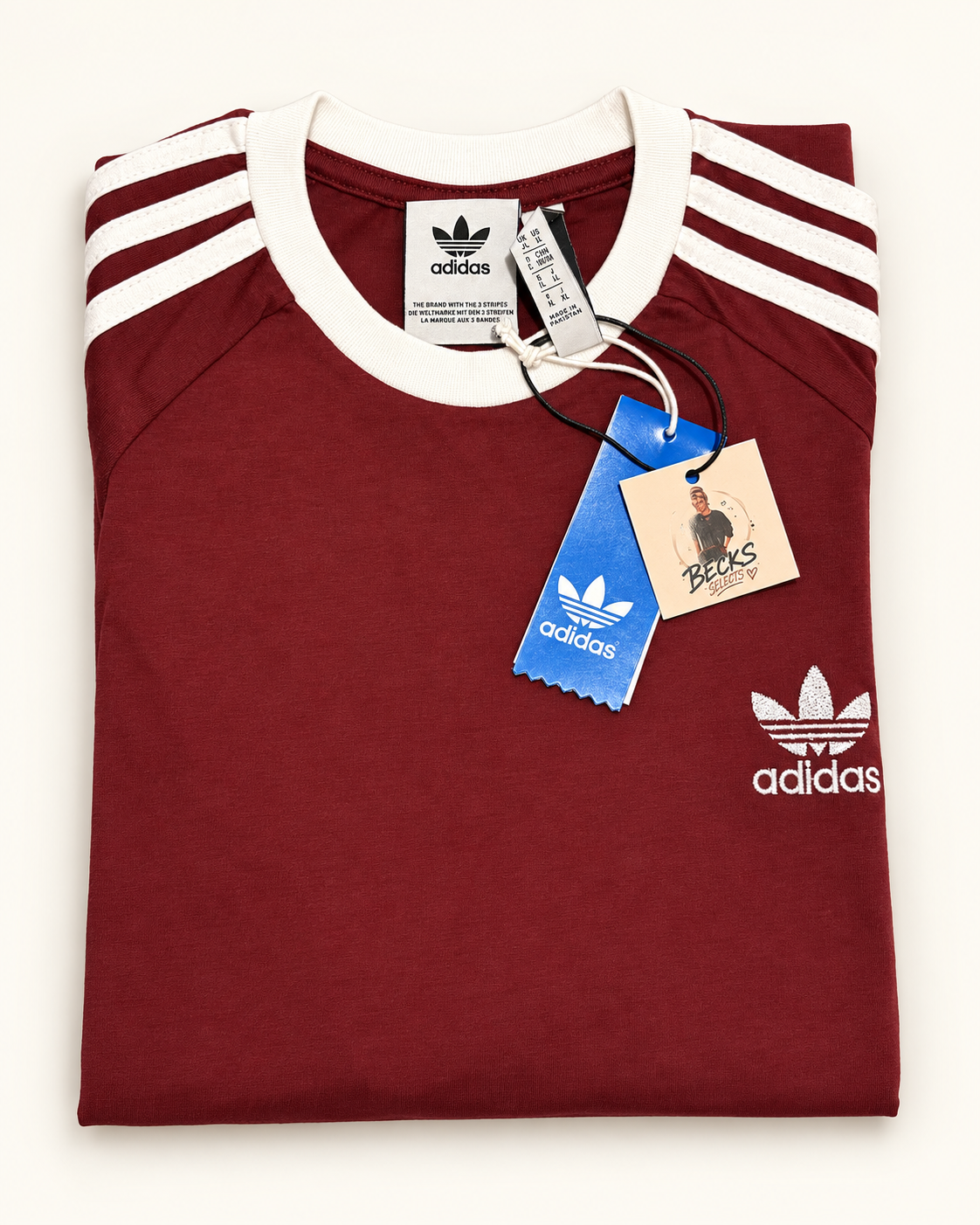 Adidas Originals Men’s 3-Stripes T-Shirt – Medium