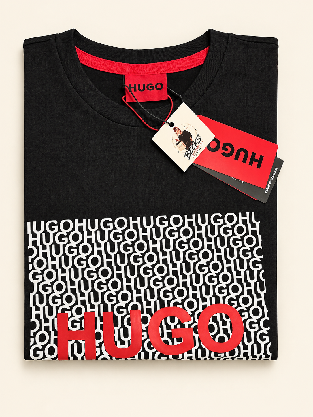 HUGO Men’s Repeat Logo Graphic T-Shirt