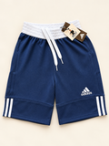 Adidas 3-Stripe Reversible Basketball Shorts – Navy & White – XXS