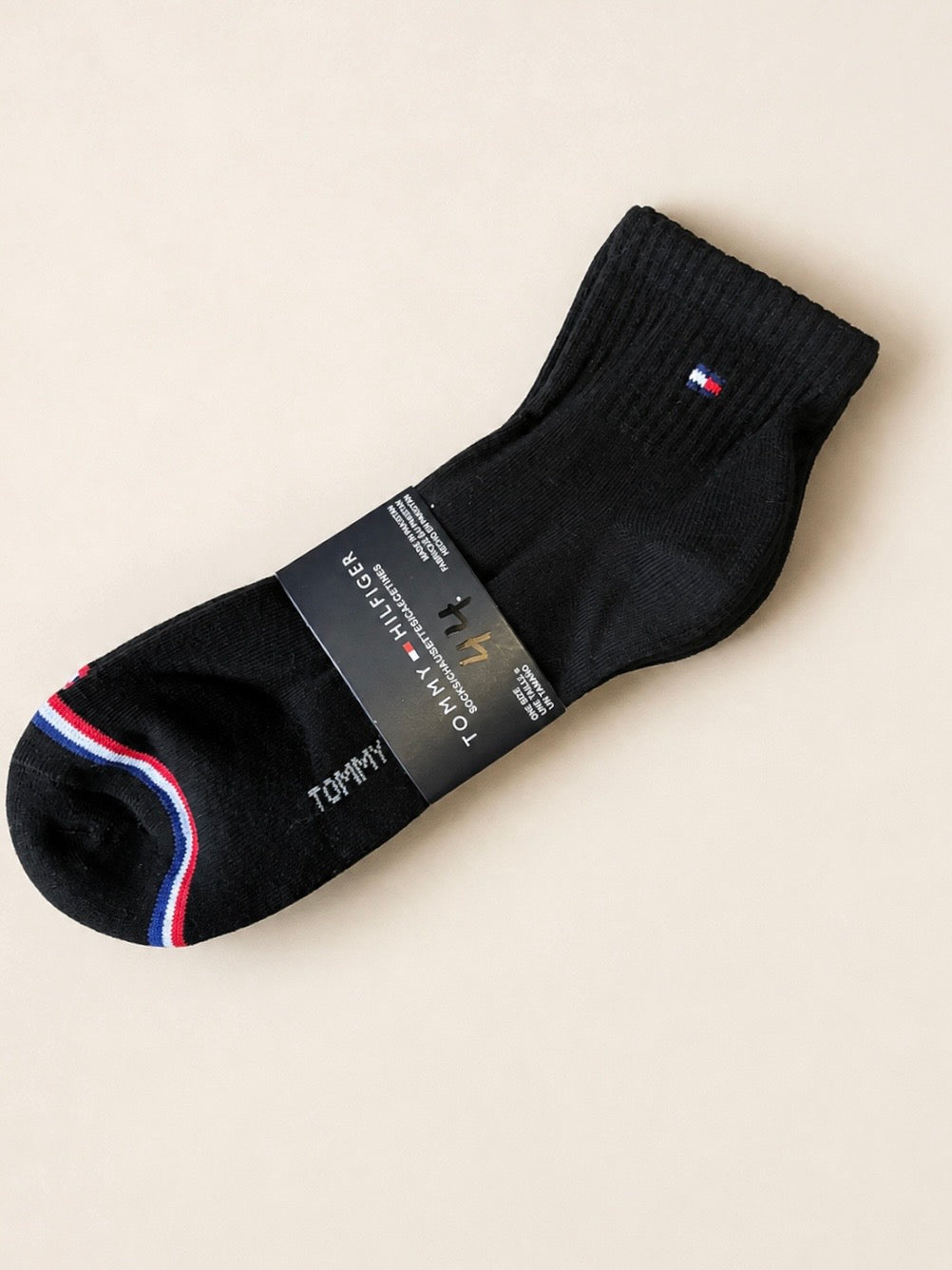 Tommy Hilfiger Black Socks – Men’s UK 9–11 / EU 43–46 – 3 Pack