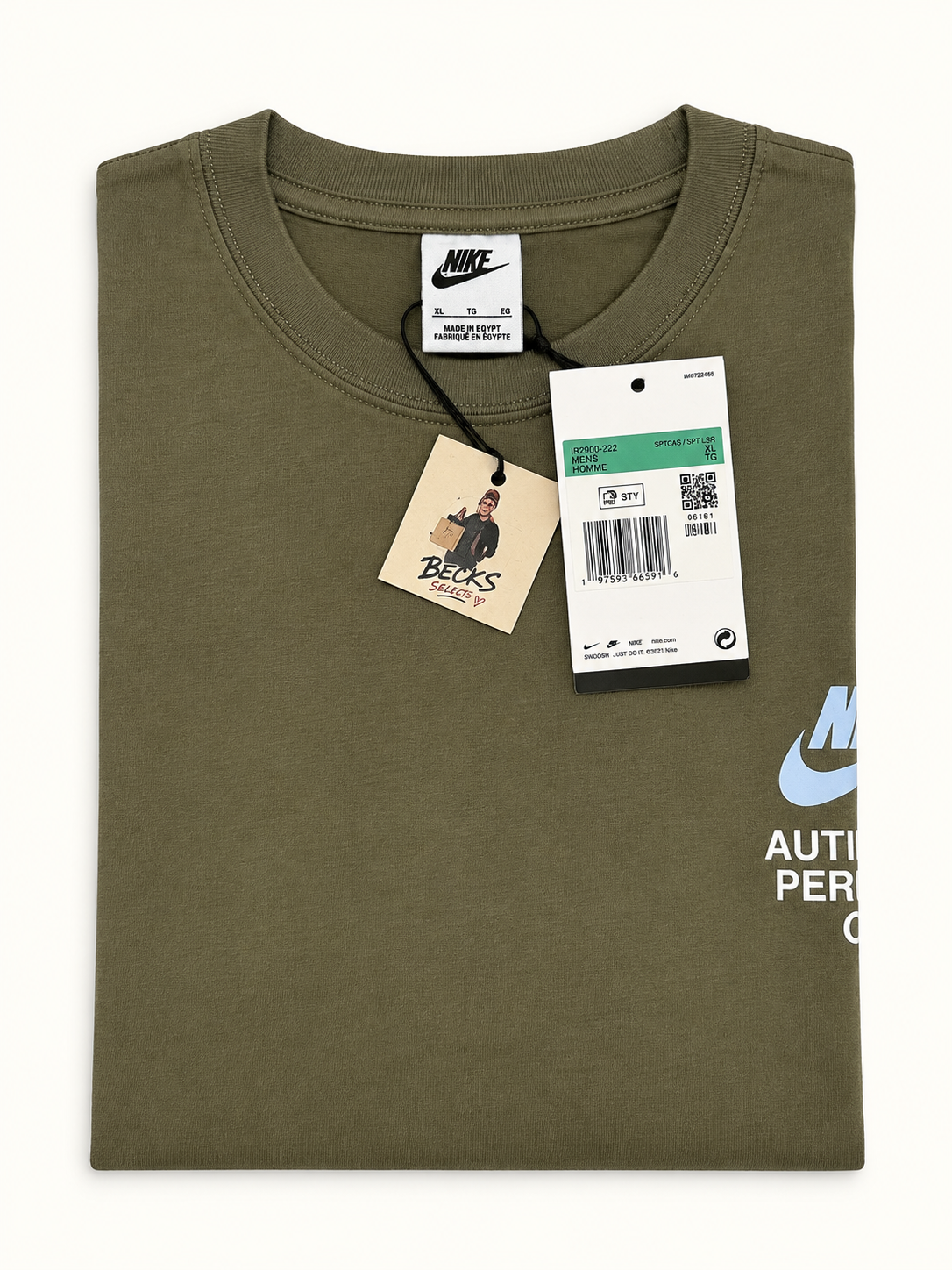 Nike “Authorized Personnel Only” T-Shirt – Medium Olive – XL