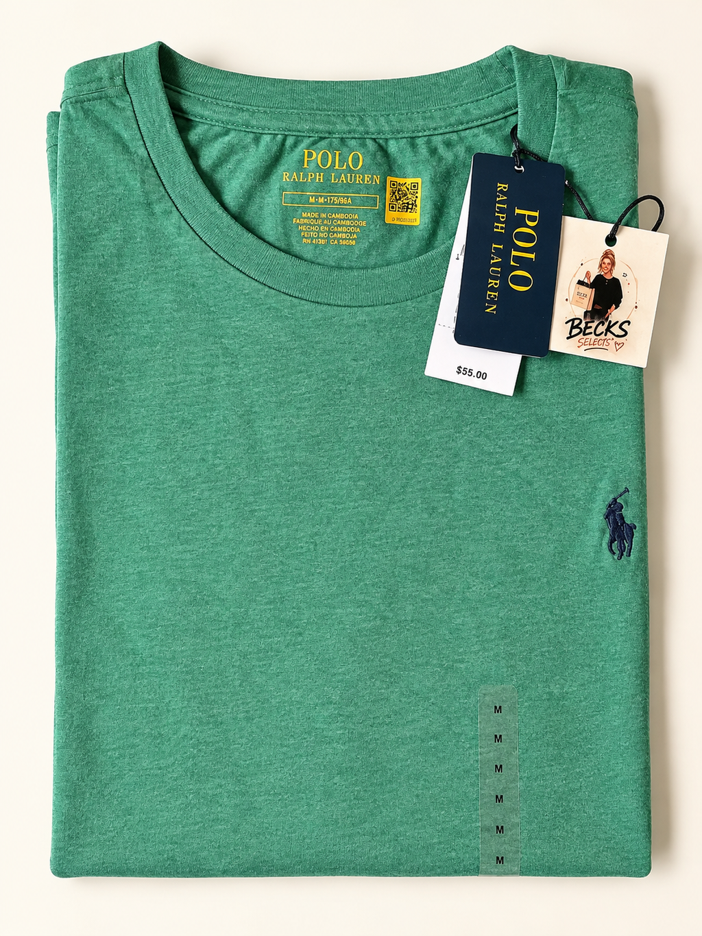 Polo Ralph Lauren Men’s Green Logo T-Shirt – Medium
