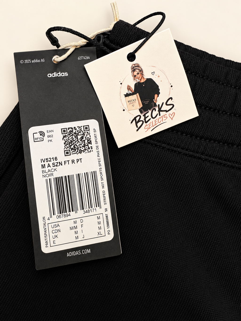 Adidas ALL SZN French Terry Joggers – Black – Medium