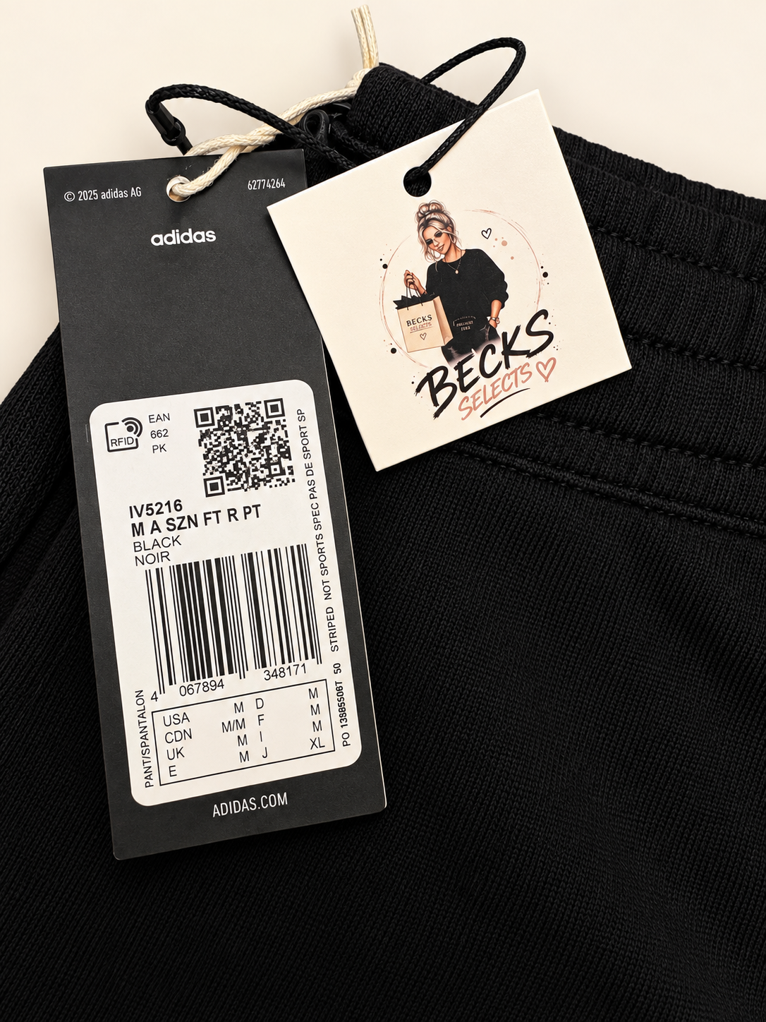 Adidas ALL SZN French Terry Joggers – Black – Medium