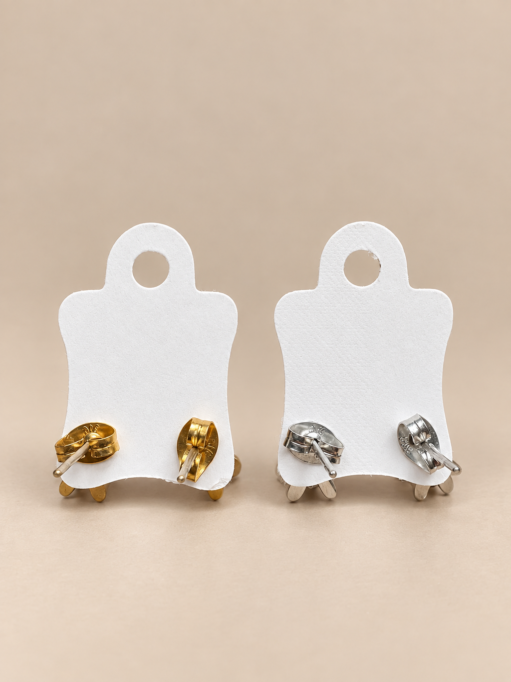 Christmas Gingerbread Man Stud Earrings – Gold & Silver