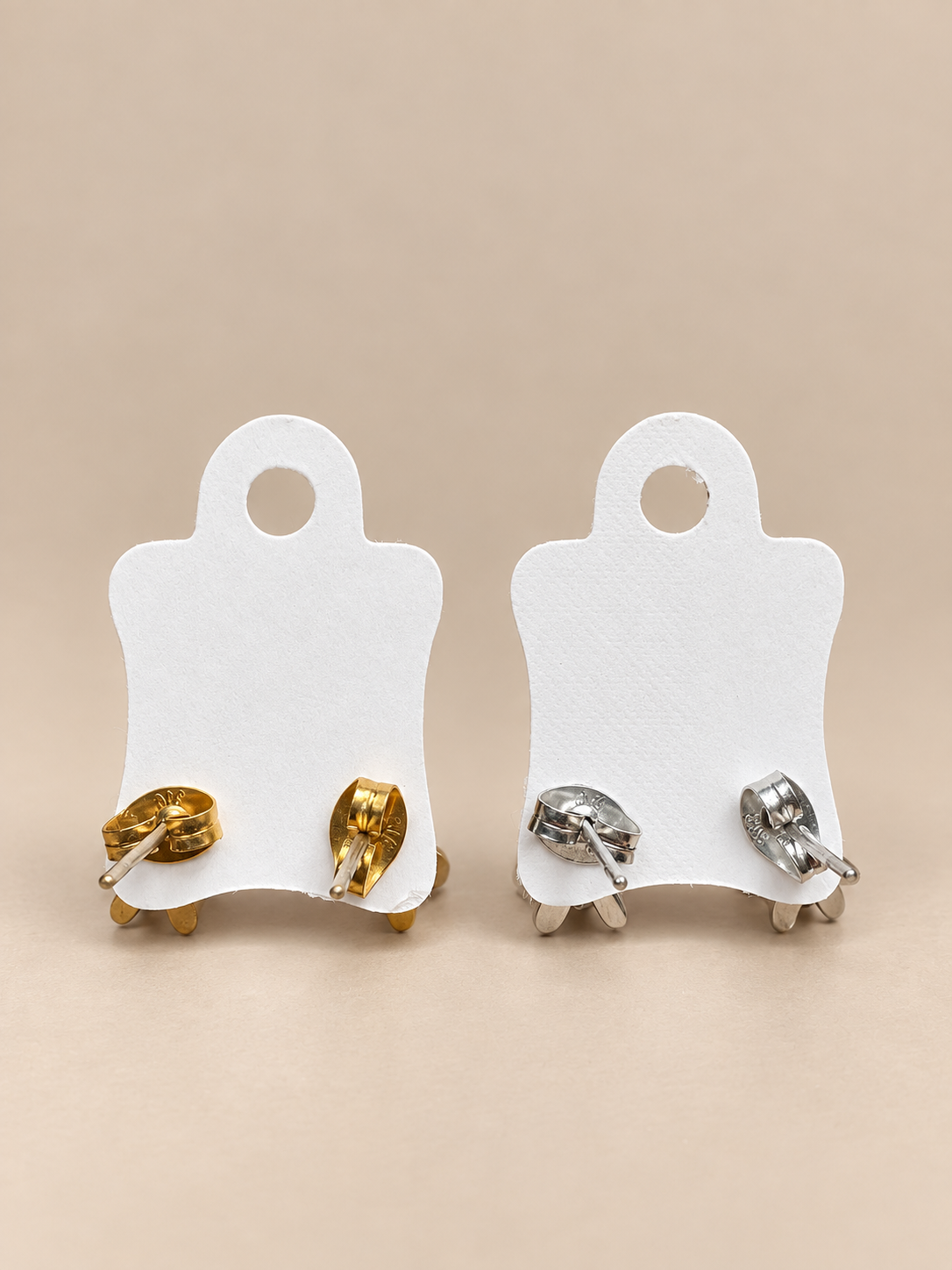 Christmas Gingerbread Man Stud Earrings – Gold & Silver