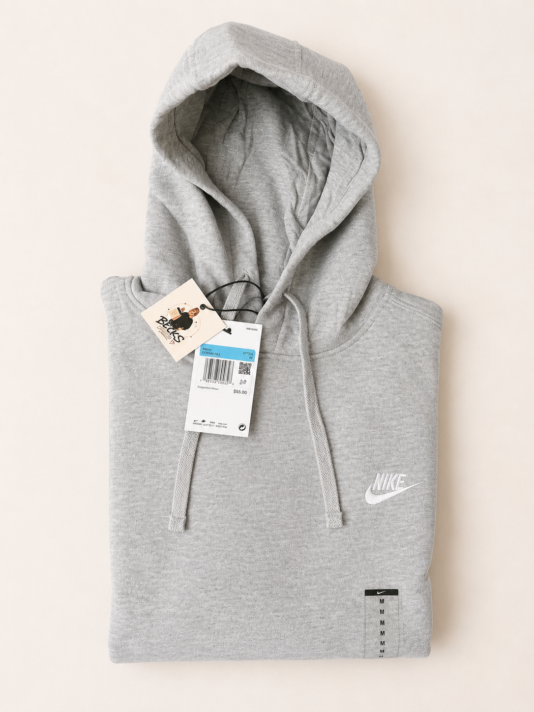 Nike Men’s Medium Pullover Hoodie - Grey - Brand New with Tags