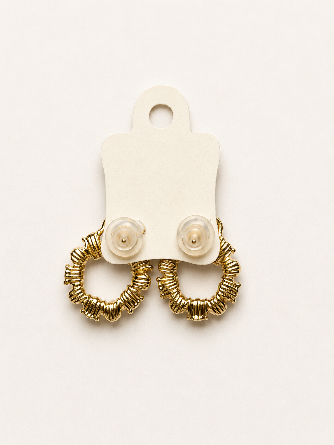 Gold Bow Pearl & Sparkle Hoop Earrings