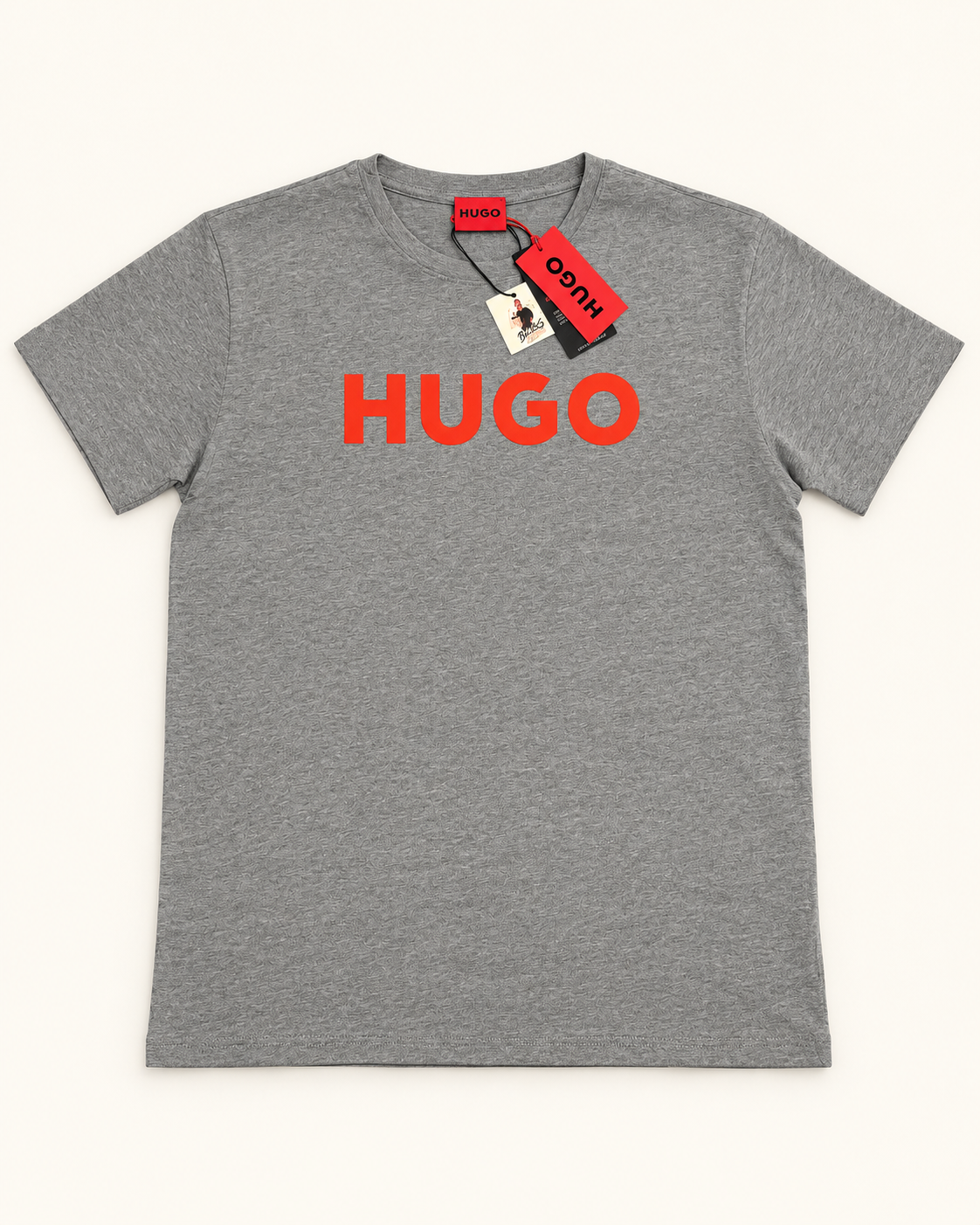 HUGO Men’s Logo T-Shirt – Grey Marl