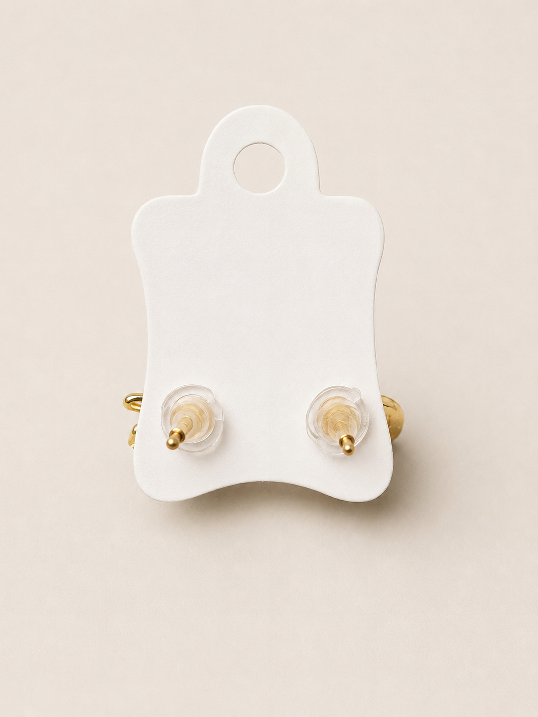 Gold Cloud and Airplane Stud Earrings