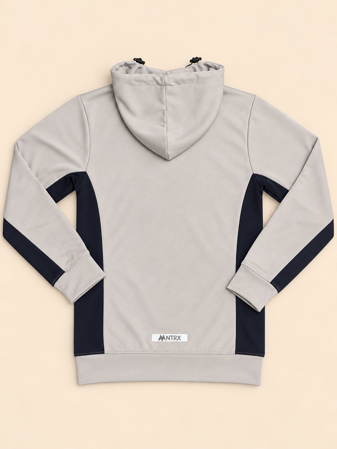 MNTRX Light Grey & Navy Hooded Tracksuit Set