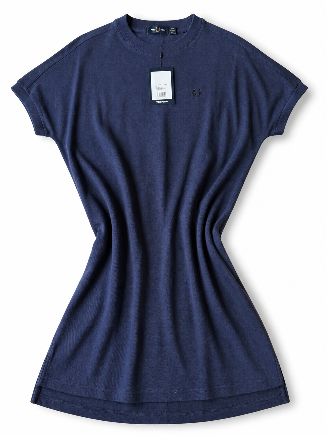 Fred Perry Women’s Piqué Shirt Dress – Carbon Blue – UK 8 – BNWT