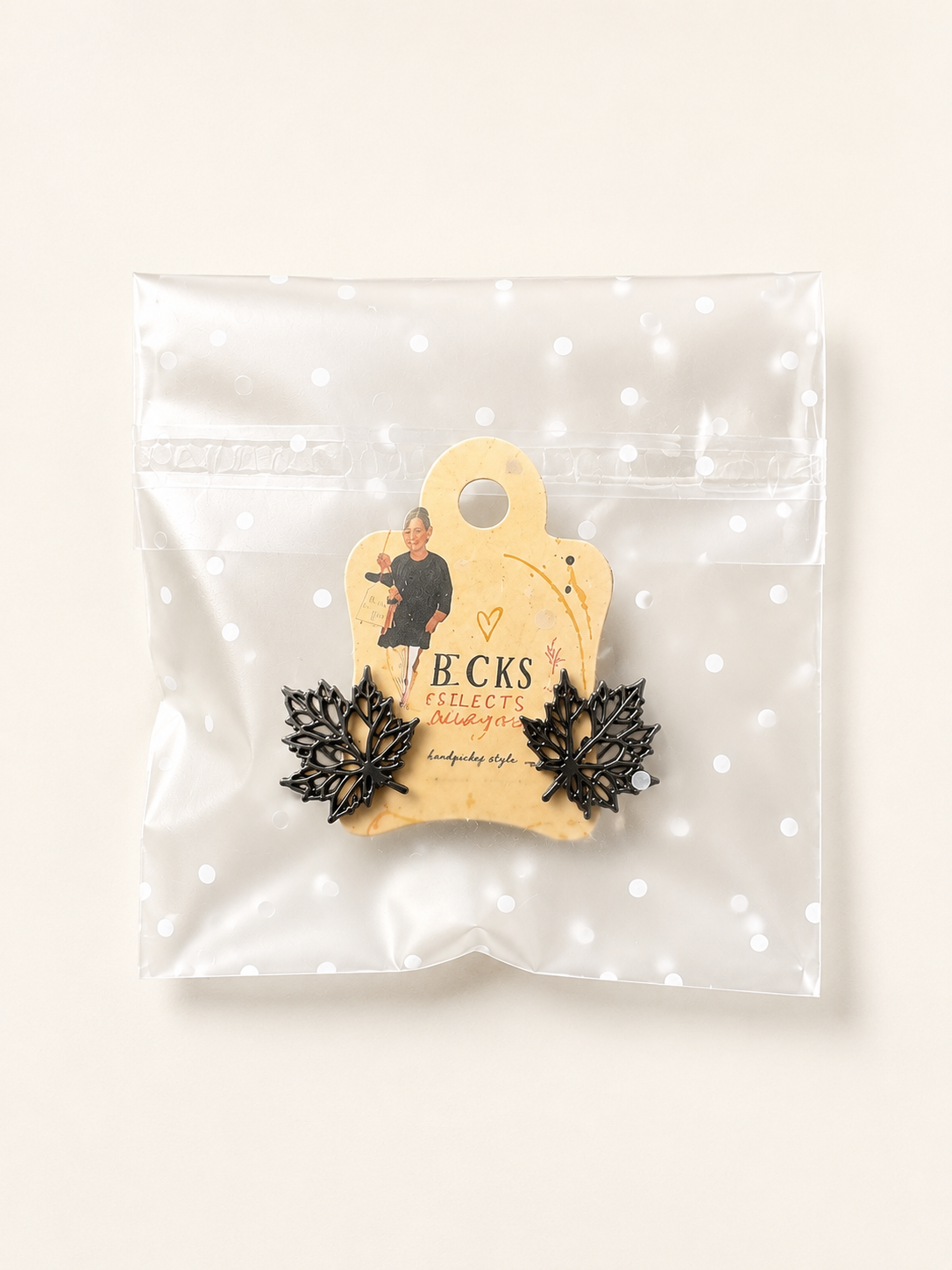 Autumn Maple Leaf Stud Earrings – 4 Colours | Fab Gift 🎁