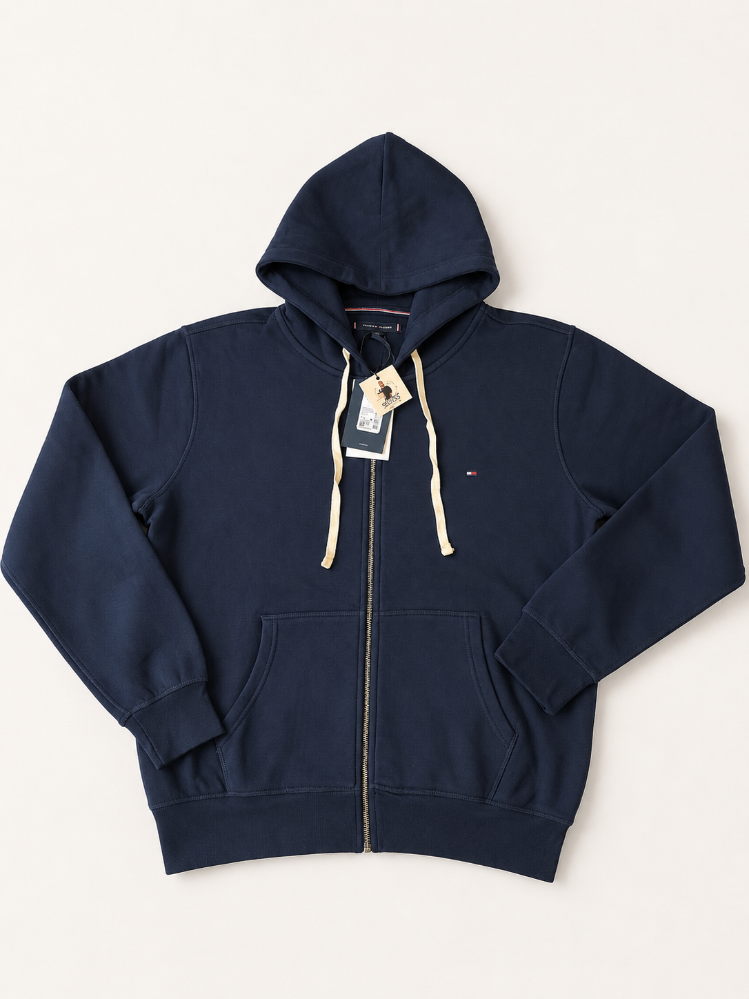 Tommy Hilfiger Men's Medium Navy Zip Hoodie Jacket - BNWT