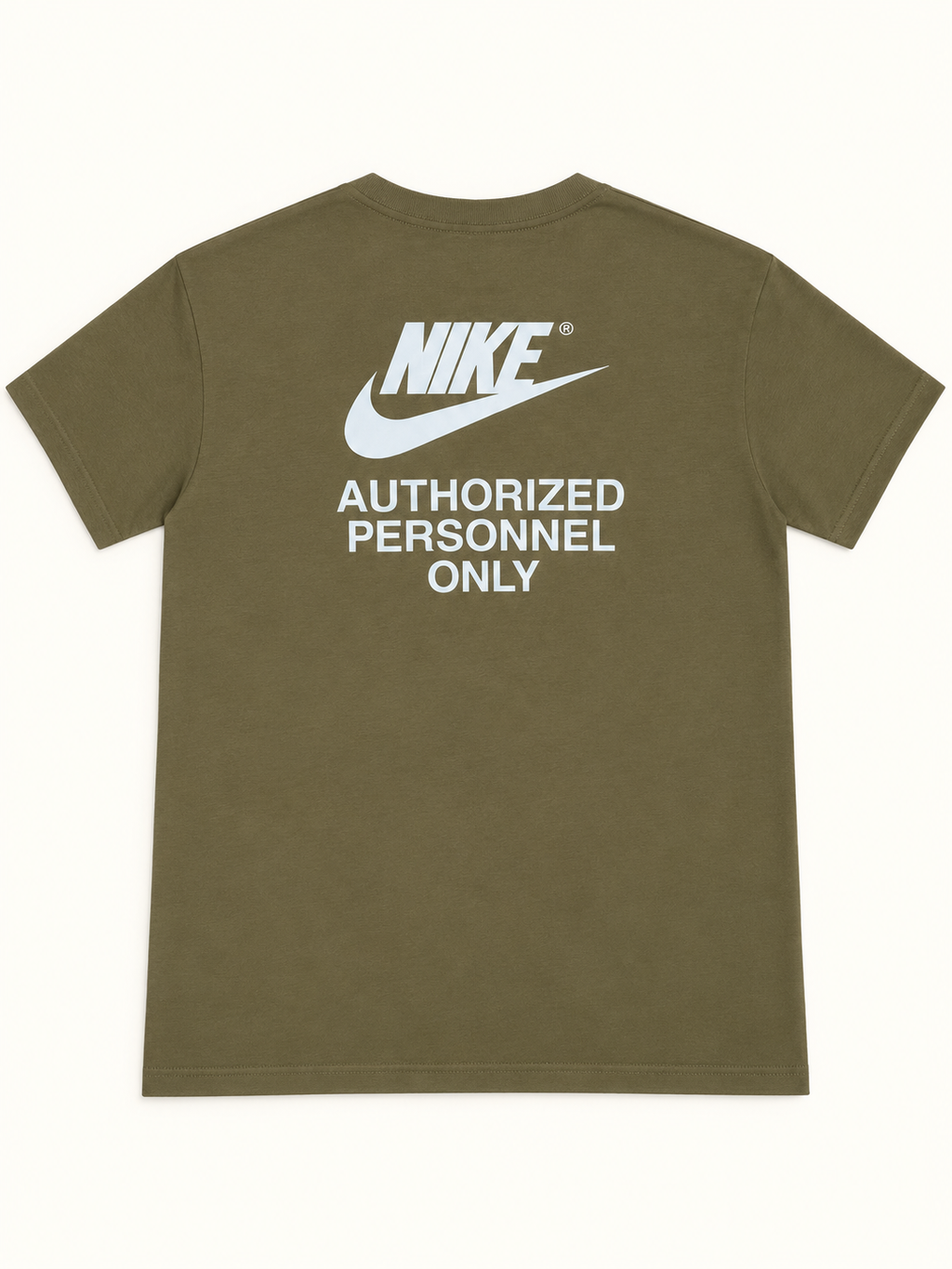 Nike “Authorized Personnel Only” T-Shirt – Medium Olive – XL