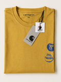 Carhartt WIP Pins Graphic T-Shirt – Mustard Yellow – XXL