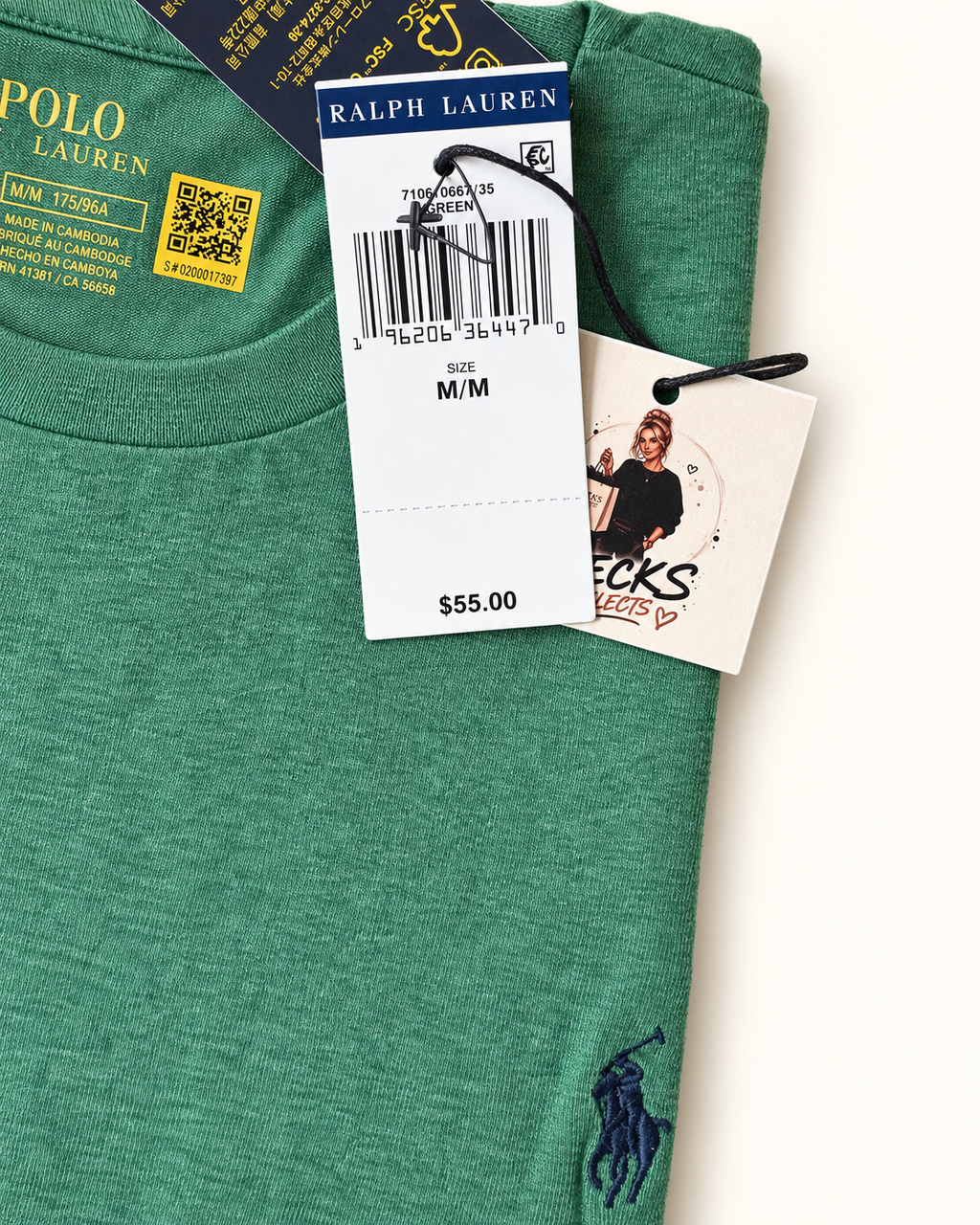 Polo Ralph Lauren Men’s Green Logo T-Shirt – Medium