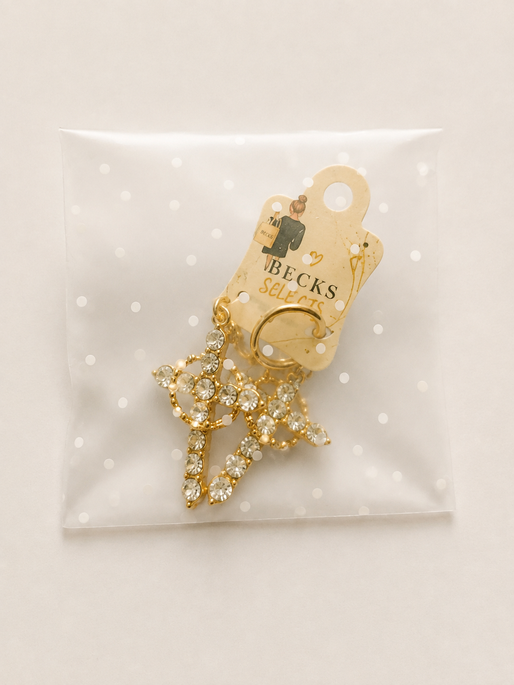 Gold Crown Cross Drop Earrings – Just £3