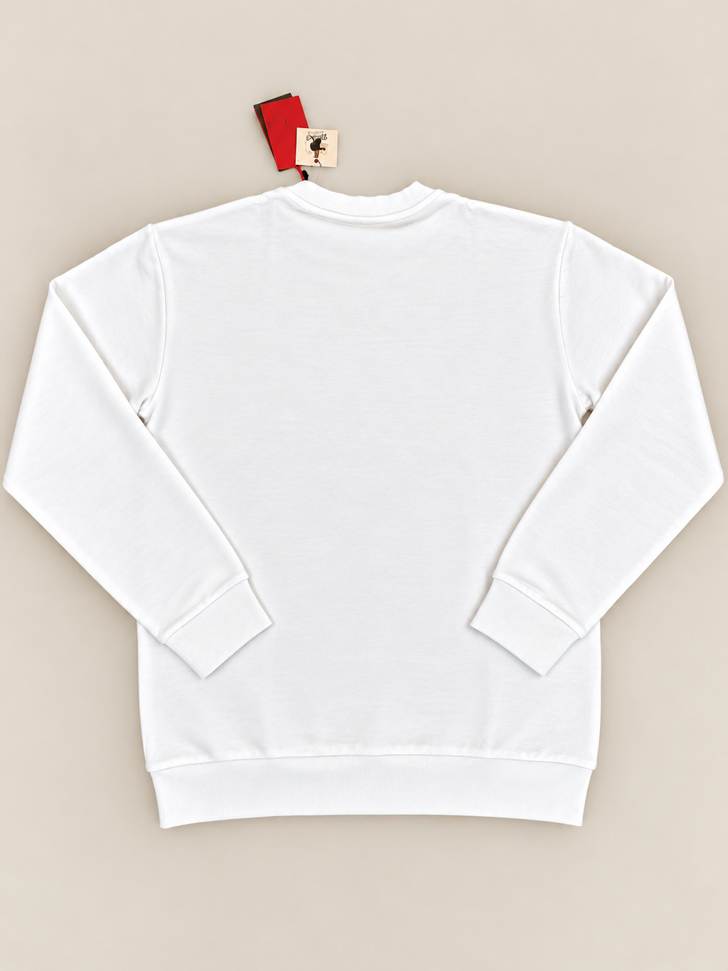 HUGO Men’s White Logo Sweatshirt – Large