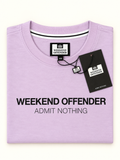 Weekend Offender Men’s Admit Nothing T-Shirt – Lilac – XS