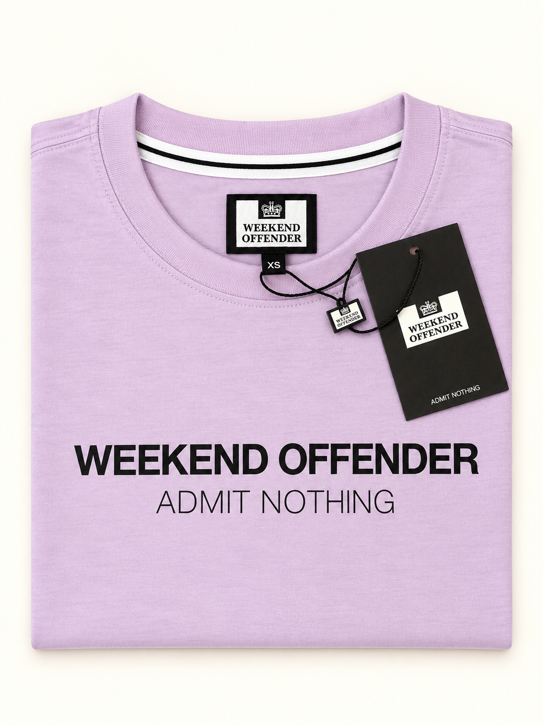 Weekend Offender Men’s Admit Nothing T-Shirt – Lilac – XS