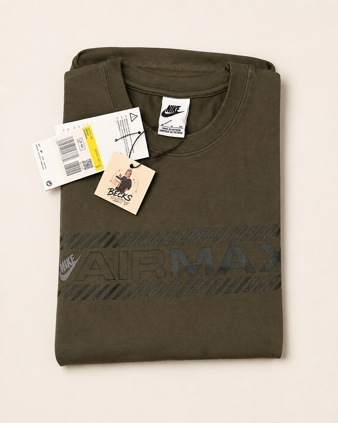 Nike Air Max T-Shirt – Khaki – Small