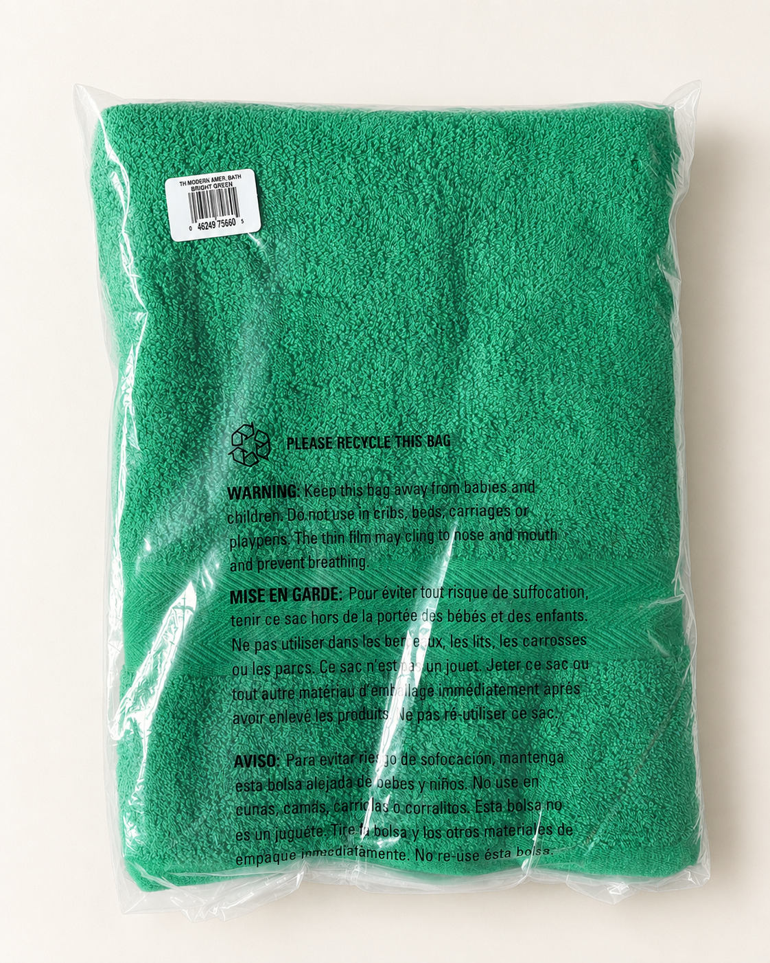 Tommy Hilfiger Modern American Bath Towel – Bright Green
