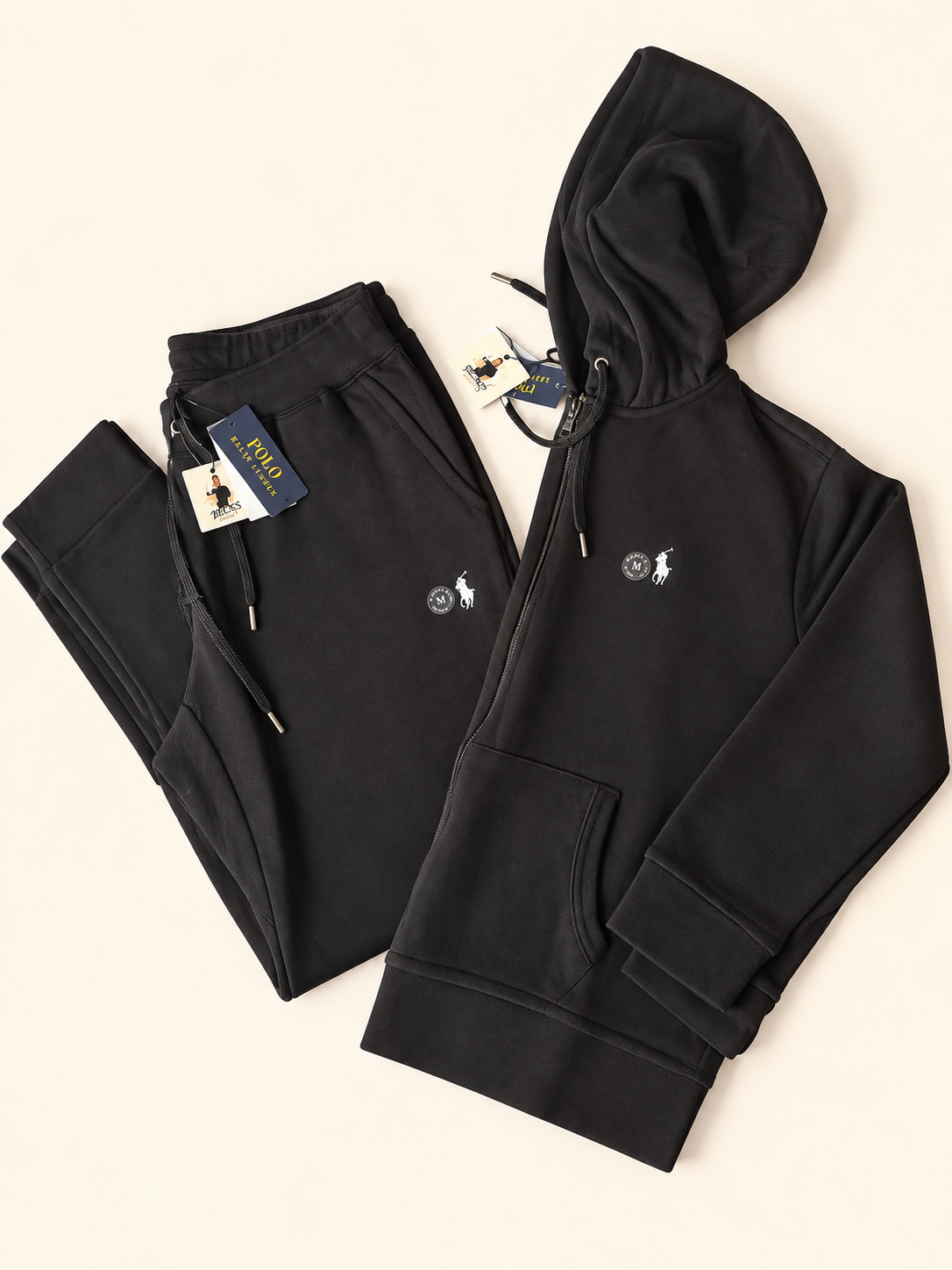 Polo Ralph Lauren Core Replen Full Tracksuit – Black – Medium