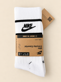 Nike Everyday Essential Dri-FIT Crew Socks – White/Black – 3 Pack